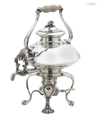 Nineteenth-Century Austrian Silver Hot Water Urn