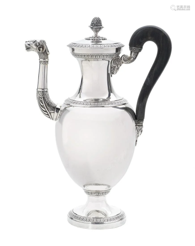 French Restauration Silver Coffeepot