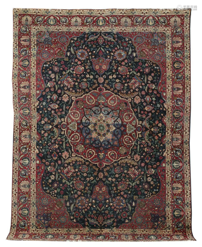 Semi-Antique Tabriz Carpet