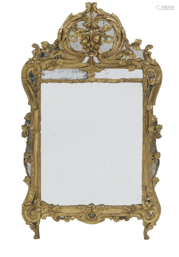Italian Giltwood Mirror in the Rococo Taste