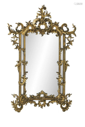 Giltwood Mirror in the Rococo Taste