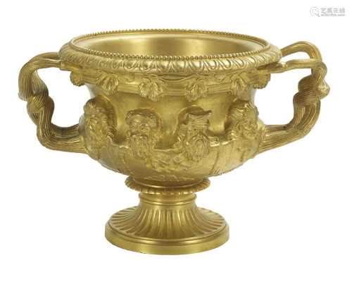 Gilt-Bronze Warwick Vase