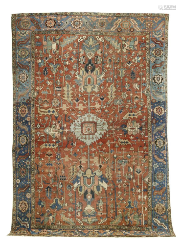 Antique Serapi Carpet