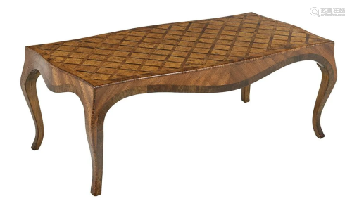 Louis XV-Style Fruitwood Cocktail Table