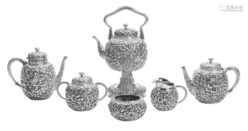 George W. Shiebler Sterling Silver Tea Set