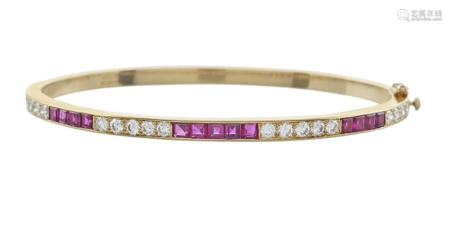 Oscar Heyman Bros. Ruby and Diamond Bracelet