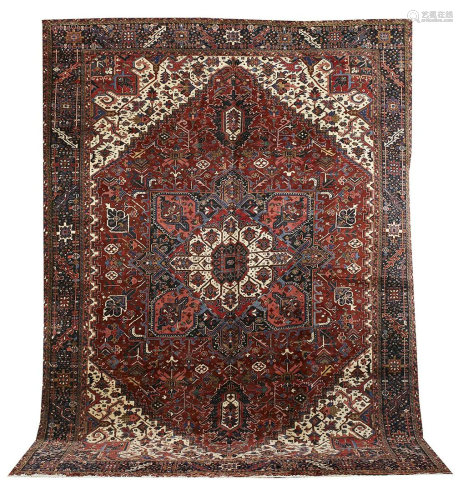 Antique Persian Heriz Carpet