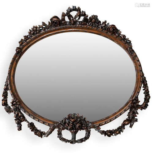 Wood Carved Wall Mirror