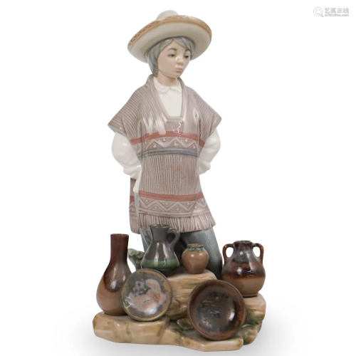 Lladro Mexican Porcelain Figurine