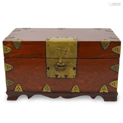 Chinese Wood and Brass Chest