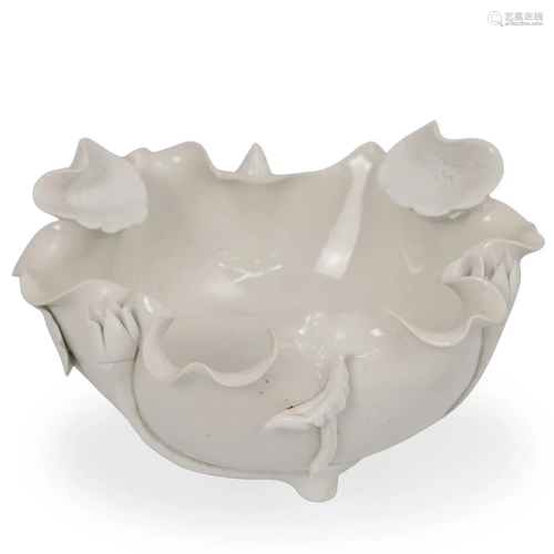 Chinese Dehua Lotus Bowl