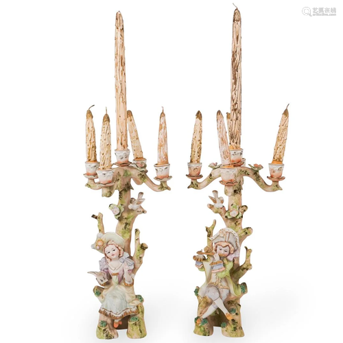 Pair Of Victorian Style Candelabras