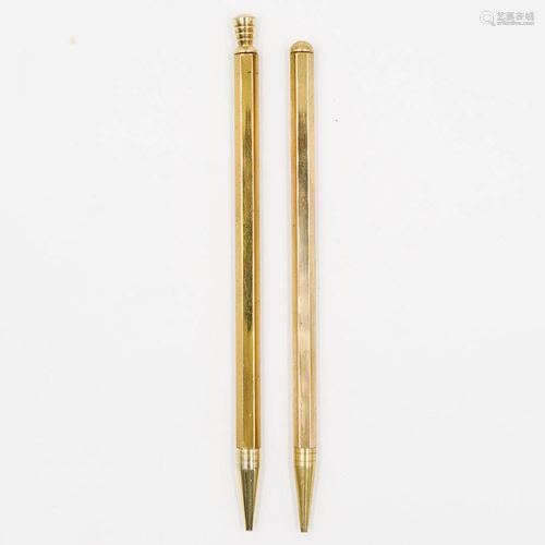 (2 Pc) Gold Filled Mechanical Pencils