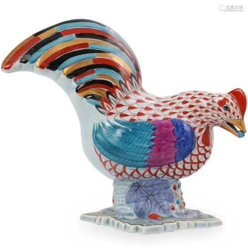 Herend Porcelain Rooster Figurine