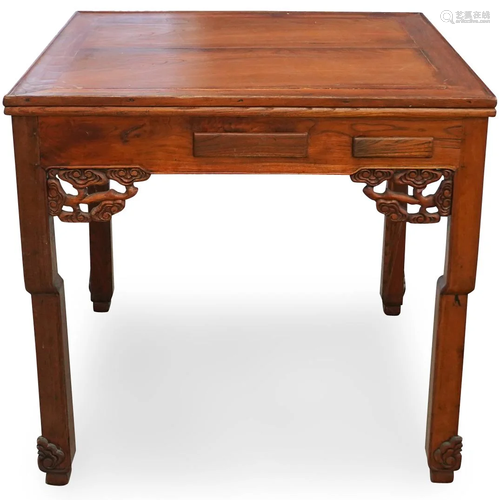 Antique Chinese Wood Mahjong Table