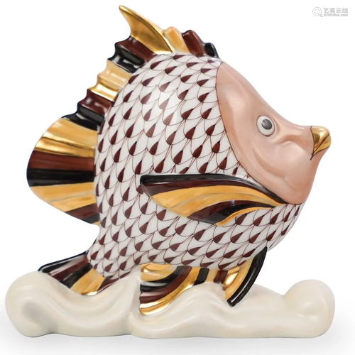 Herend Porcelain Fishnet Tropical Fish