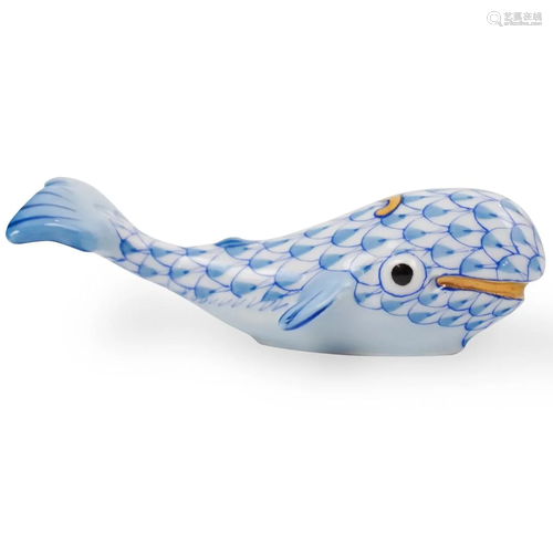 Herend Porcelain Fishnet Whale