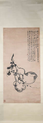 Qing dynasty Wang su's calabash painting