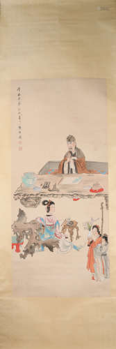 Qing dynasty Chen hongshou's figure painting