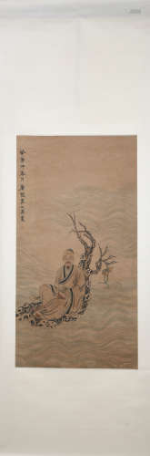 Qing dynasty Yu zhiding's figure painting