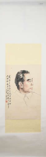 Modern Yang zhiguang's figure painting