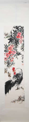 Modern Wang peidong's flower and bird painting