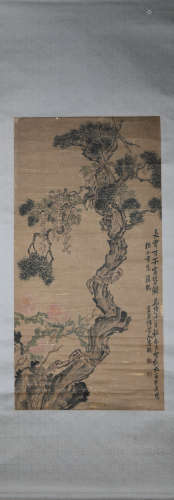 Qing dynasty Li shan's flower painting