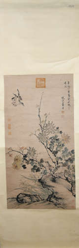 Ming dynasty Lan ying's flower and bird painting