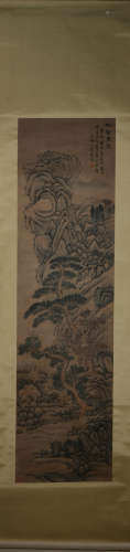 Ming dynasty Lan ying's landscape painting