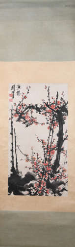 Modern Guan shanyue's plum blossom