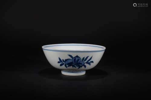 Qing dynasty blue-and-white bowl