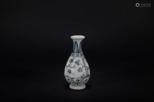 Yuan dynasty blue-and-white vase