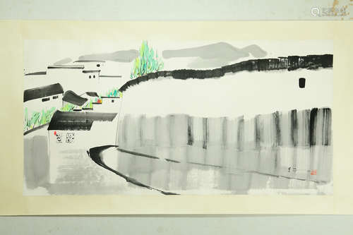 A Chinese Painting, Wu Guanzhong Mark