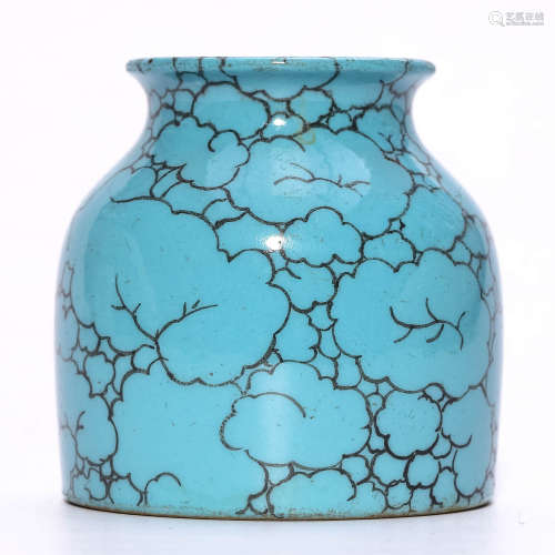A Chinese Turquoise Glazed Porcelain Water Pot