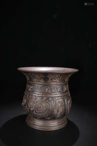 A Chinese Zisha Clay Vase