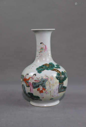 A Famille Rose Porcelain Vase