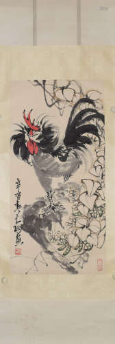 A Chinese Painting of A Rooster, Chen Dayu Mark