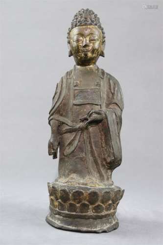 A Gilt Bronze Buddha Statue