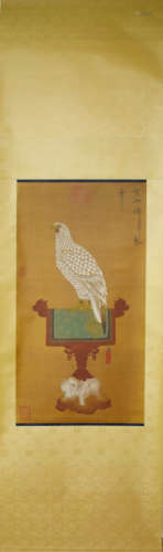 A Chinese Painting of White Eagle, Emperor Huizong of Song Mark