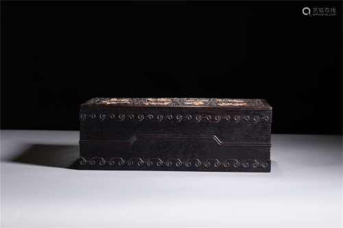 A Chinese Wooden Cover Box