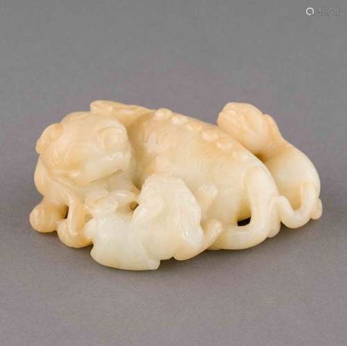 CHINESE JADE CARVED QILIN