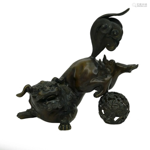 Modern Bronze Chinese Foo Dog