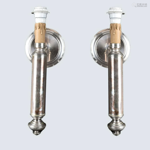 Silver Plate Sconces