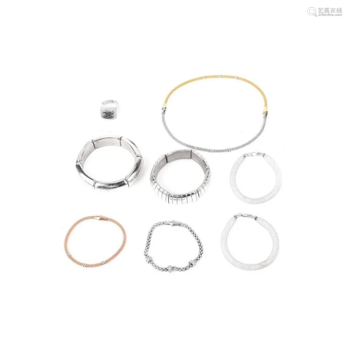 7 Pcs Gold-Tone Costume Jewelry some Designer