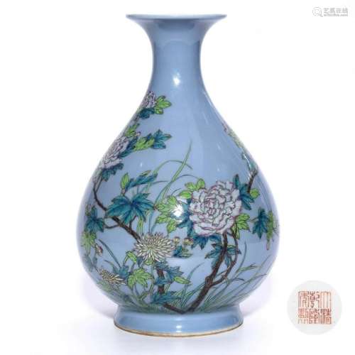 A CHINESE FAMILLE ROSE PORCELAIN YUHUCHUNPING