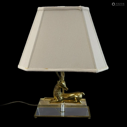 Mid Century Modern Deer Lamp