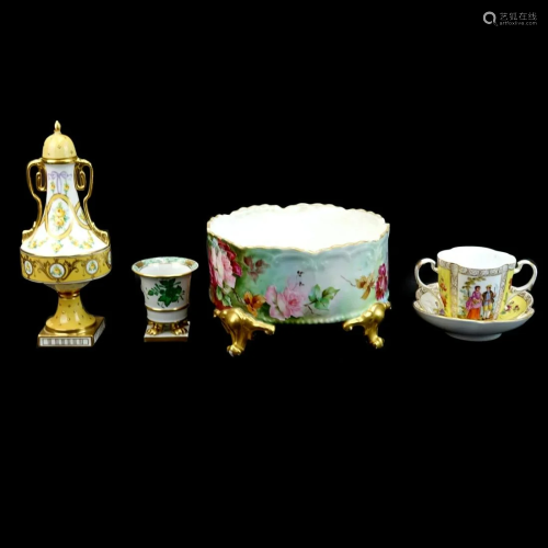 Four (4) Vintage Porcelain Tableware