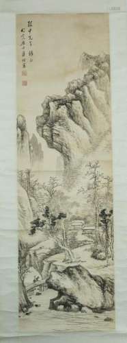 A CHINESE LANDSCAPE PAINTING, PUQUAN MARK