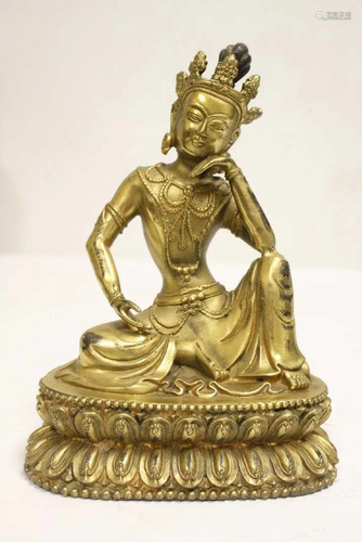 Chinese gilt bronze sculpture