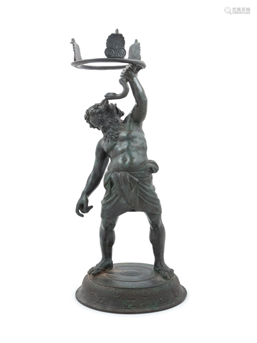 A Grand Tour Bronze Figure of Silenus